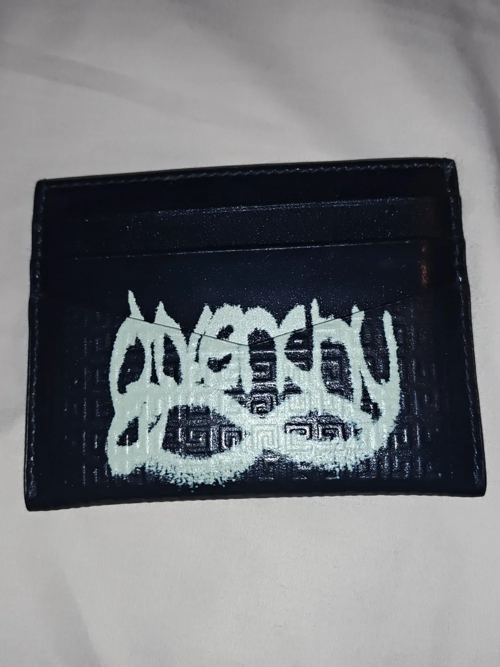Givenchy Black Card Holder Graffiti